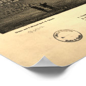 Santa Barbara California 1877 Panoramakarte Poster (Ecke)