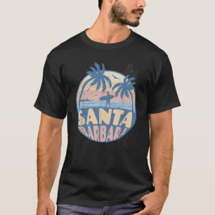 Santa Barbara California Beach Surf Sommerferien T-Shirt