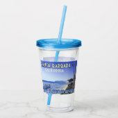 Santa Barbara California Butterfly Beach Montecito Acryltrinkbecher (Rückseite)