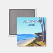 Santa Barbara California Butterfly Beach Montecito Magnet (Vorderseite/Rückseite)