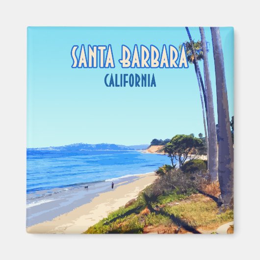 Santa Barbara California Butterfly Beach Montecito Magnet (Vorne)