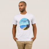 Santa Barbara California Butterfly Beach Montecito T-Shirt (Vorne ganz)