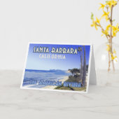 Santa Barbara California Butterfly Beach Souvenir Karte (Gelbe Blume)