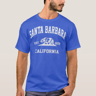 Santa Barbara California CA Vintager Staat Athleti T-Shirt