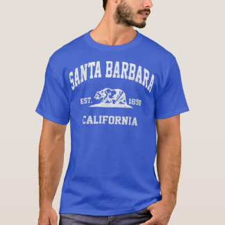 Santa Barbara California CA Vintager Staat Athleti T-Shirt
