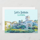 Santa Barbara California Courthouse Einladung (Vorne/Hinten)