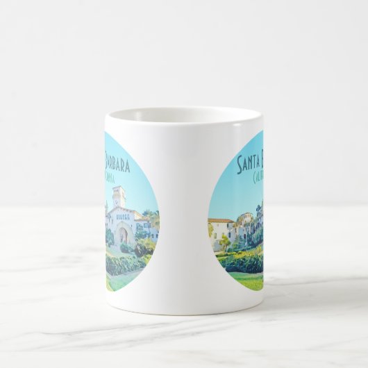 Santa Barbara California Courthouse Kaffeetasse (Mittel)