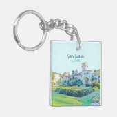 Santa Barbara California Courthouse Schlüsselanhänger (Vorderseite links)