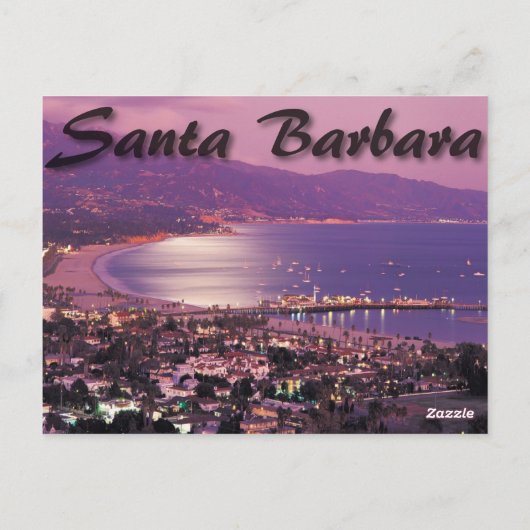 Santa Barbara California Post Card Postkarte (Rückseite)