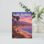 Santa Barbara California Postkarte (Stehend Vorderseite)