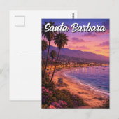 Santa Barbara California Postkarte (Vorne/Hinten)