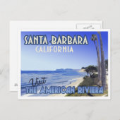 Santa Barbara California Postkarte (Vorne/Hinten)