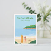 Santa Barbara California Postkarte (Stehend Vorderseite)