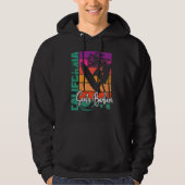 Santa Barbara California Retro Sunset Beach Surf S Hoodie (Vorderseite)