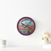 Santa Barbara California Round Clock Runde Wanduhr (Zuhause)