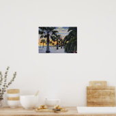 Santa Barbara California Seaside Boulevard Poster (Küche)