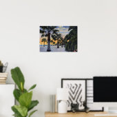 Santa Barbara California Seaside Boulevard Poster (Heimbüro)