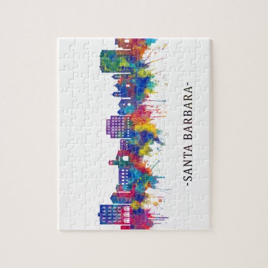 Santa Barbara California Skyline Puzzle (Vertikal)