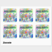 Santa Barbara Deep Dream Sticker (Blatt)