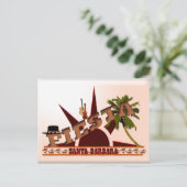 Santa Barbara Fiesta Postkarte (Stehend Vorderseite)