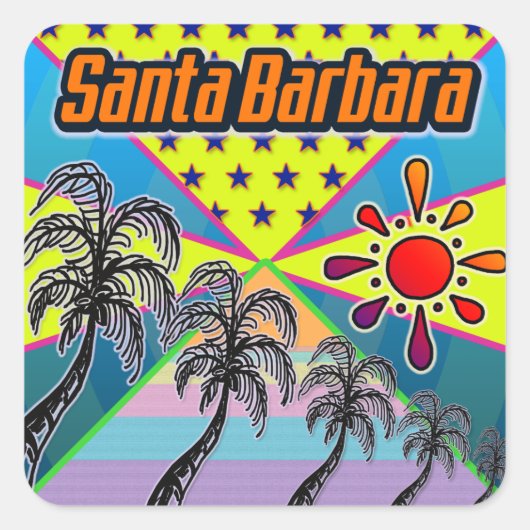 Santa Barbara Freedom Aufkleber (Vorderseite)