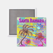 Santa Barbara Happy and Hope Magnet (Vorderseite/Rückseite)