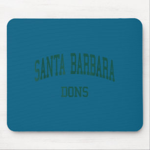 Santa Barbara High School HS Santa Barbara CA retr Mousepad