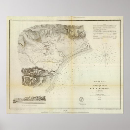 Santa Barbara, Kalif Poster (Vorne)