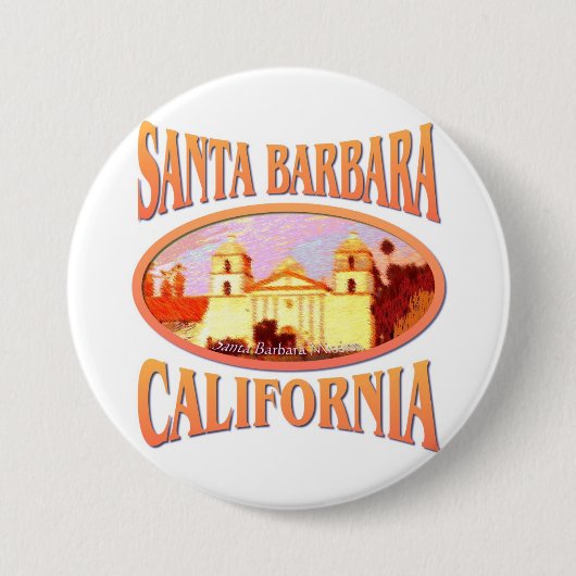 Santa Barbara Kalifornien Button (Vorderseite)