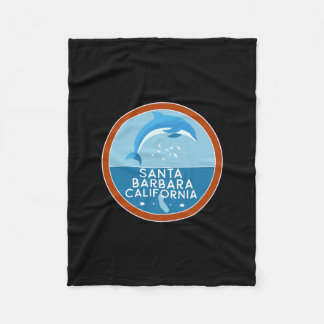 Santa Barbara Kalifornien Dolphin Ca Urlaubsandenk Fleecedecke