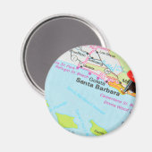 Santa Barbara, Kalifornien Magnet (Vorderseite/Rückseite)