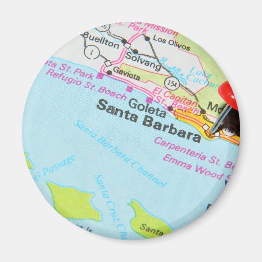 Santa Barbara, Kalifornien Magnet (Vorne)