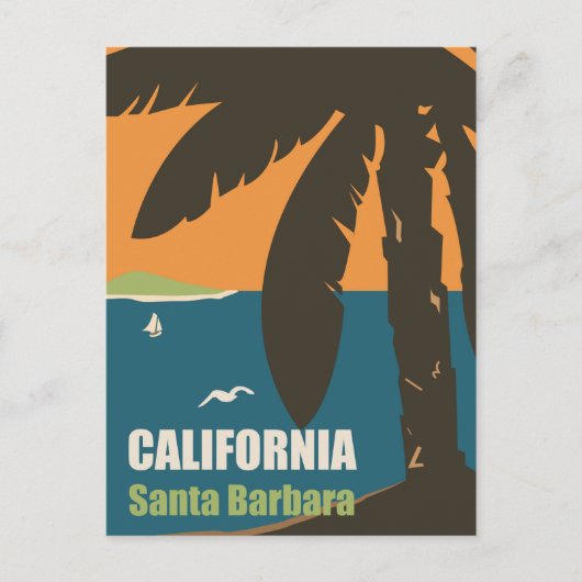 Santa Barbara, Kalifornien Postkarte (Vorderseite)