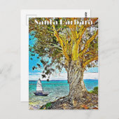 Santa Barbara, Kalifornien Postkarte (Vorne/Hinten)