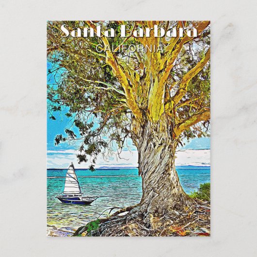 Santa Barbara, Kalifornien Postkarte (Vorderseite)
