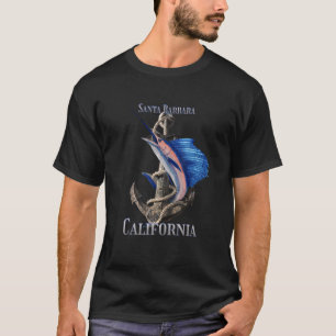 Santa Barbara Kalifornien Schwertfisch Marlin Ozea T-Shirt