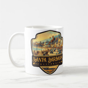 Santa Barbara, Kalifornien Vintage Kaffeetasse