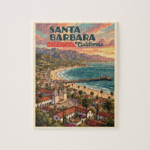Santa Barbara Kalifornien Vintage Reise Puzzle