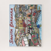 Santa Barbara Karte Puzzle (Vertikal)