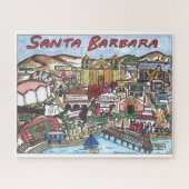 Santa Barbara Karte Puzzle (Horizontal)