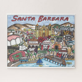 Santa Barbara Karte Puzzle