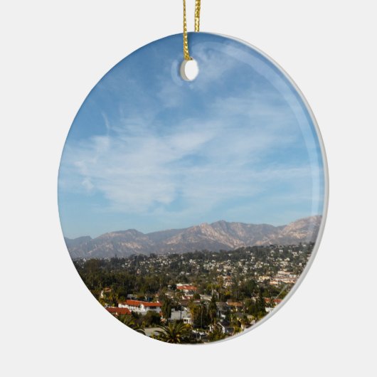 Santa Barbara Keramikornament (Links)