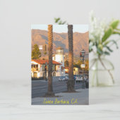 Santa Barbara Leuchtturm, California Card (Stehend Vorderseite)