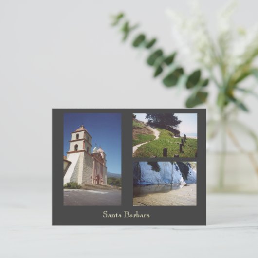 Santa Barbara Postkarte (Stehend Vorderseite)