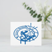 Santa Barbara Postkarte (Stehend Vorderseite)