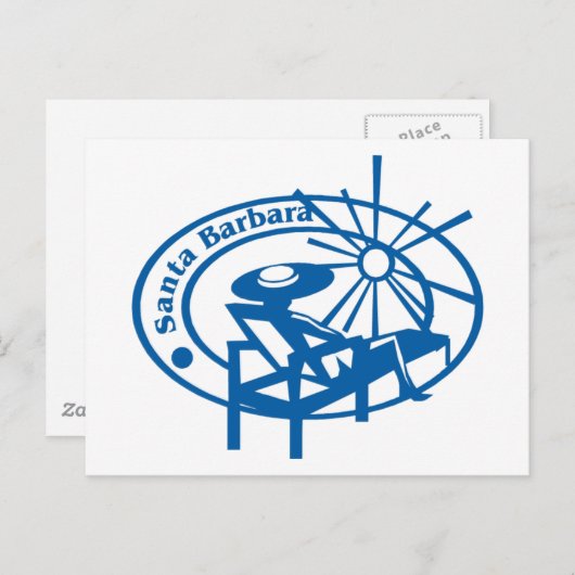 Santa Barbara Postkarte (Vorne/Hinten)