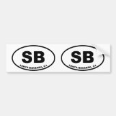 Santa Barbara SB Autoaufkleber (Vorne)