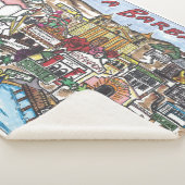 Santa Barbara Sherpa Throw Blanket Sherpadecke (3/4)