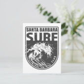 Santa Barbara Surf Club Postkarte (Stehend Vorderseite)