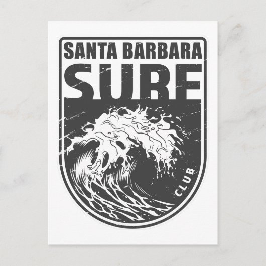 Santa Barbara Surf Club Postkarte (Vorderseite)